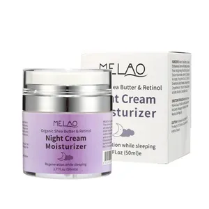 Melao Organic Shea Butter & Retinol Night Cream Moisturizer - 50ml